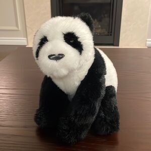 Gund World Wildlife Fund Panda Bear Sitting Excellent Condition 10” tall 41693